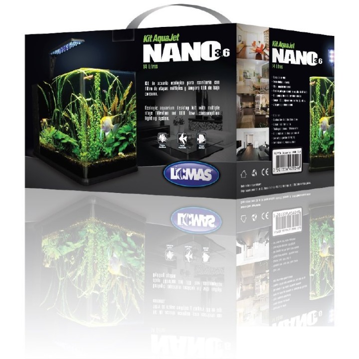 ACUARIO NANO LARGO 14 LTS.