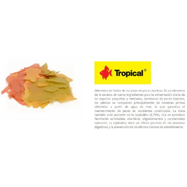ALIMENTO TROPICAL FLAKES MIX 5 KGS.