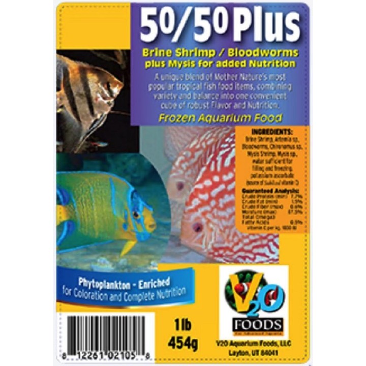 ALIMENTO CONGELADO 50/50 PLUS MIX 100 GR. EN CUBOS