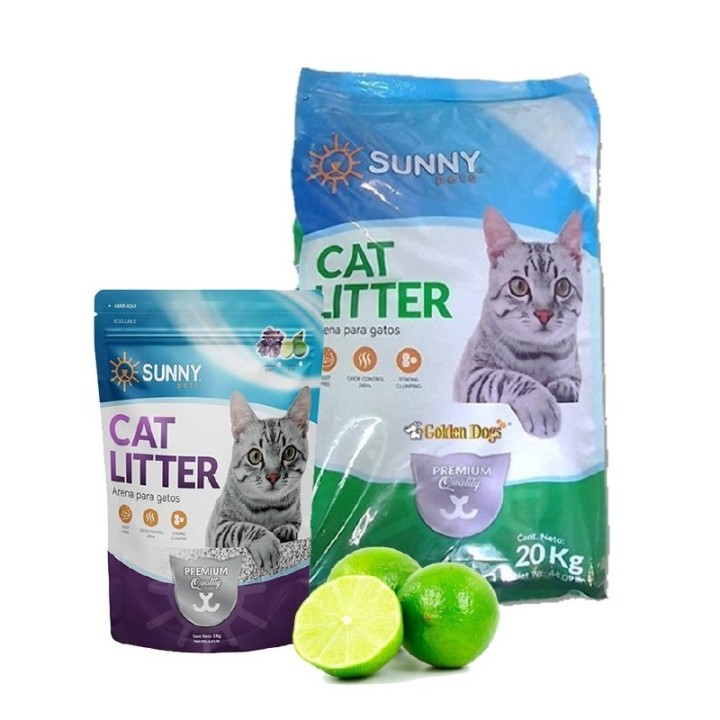 ARENA PARA GATOS CON AROMA LIMON 20 KGS