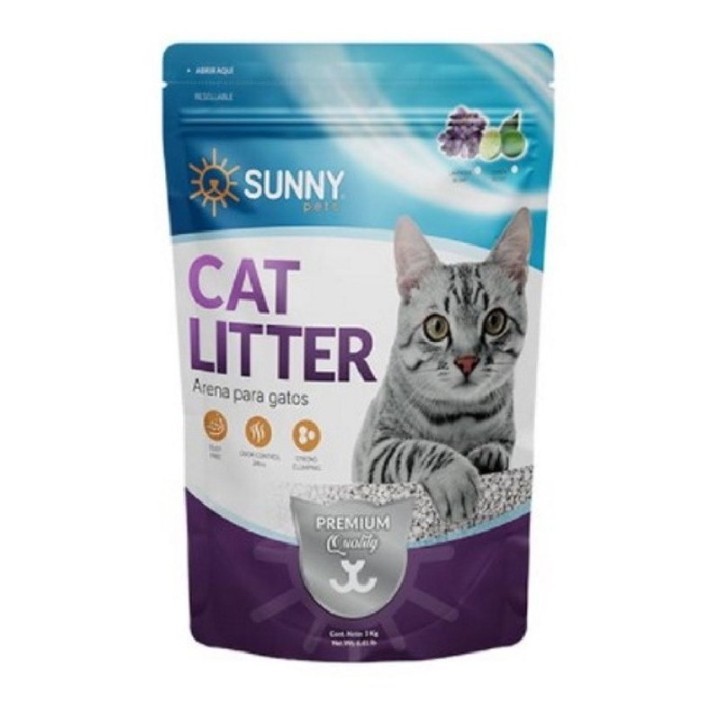 ARENA P/GATOS IMP. C/AROMA LIMON 3KGS