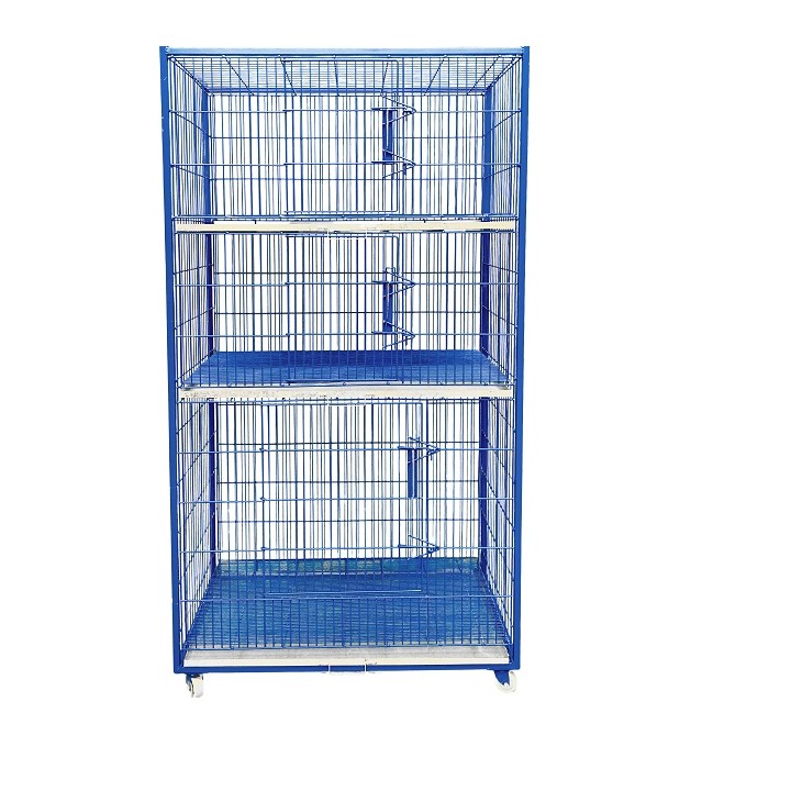 BATERIA DE 3 JAULAS P/HOSP 100X170X60CM