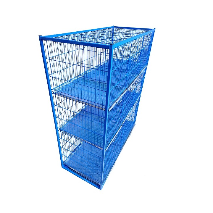 BATERIA DE 8 JAULAS P/HOSP.140X170X60CMS