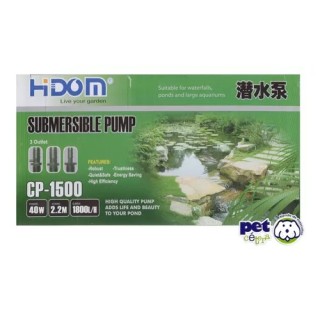 BOMBA SUMERGIBLE 1 800 L/H ALTURA MAXIMA 2.20 MT MARCA HIDOM