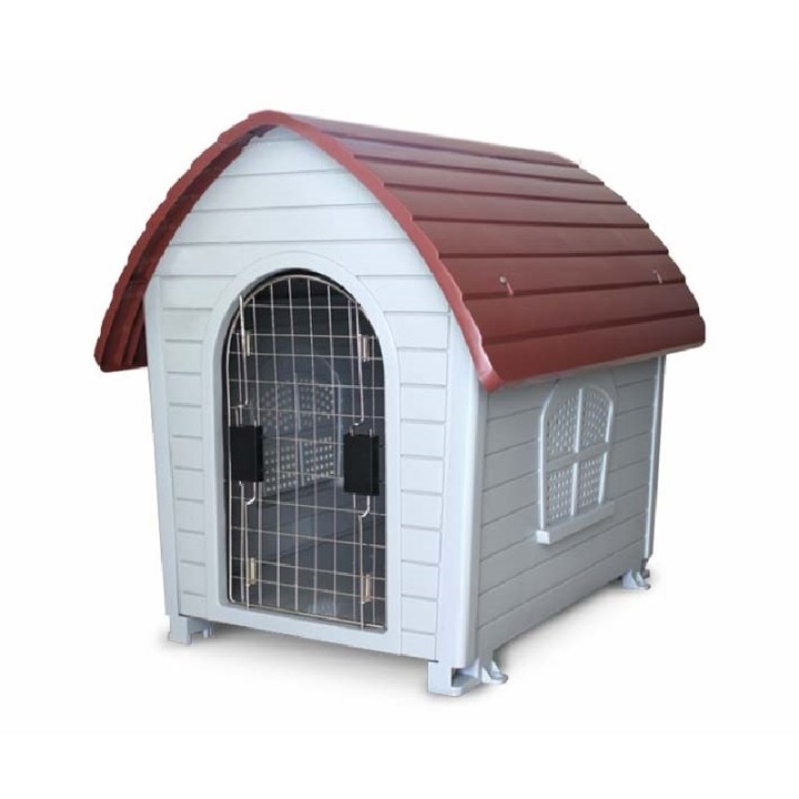 CASA P/MASCOTA DE TEJA ROJA CON PUERTA GDE.