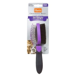 CEPILLO DOBLE DESENREDANTE P/GATO