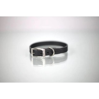 COLLAR PIEL LISO 1CM. T8 NEGRO