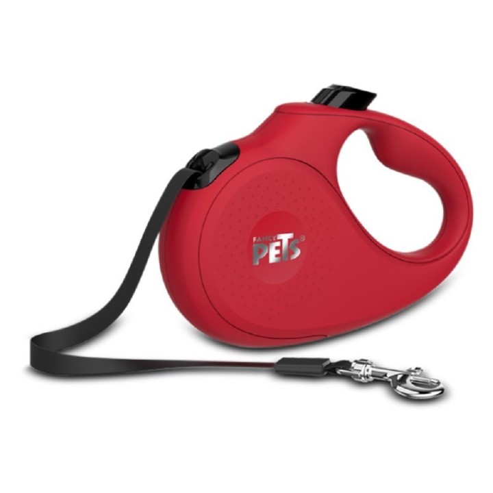 CORREA RETRACTIL 3 MTS CHICA ROJA