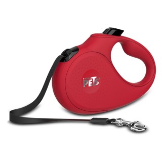 CORREA RETRACTIL 5 MTS MED ROJA