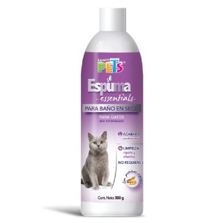 ESPUMA P/BAÑO EN SECO GATOS 300GRS