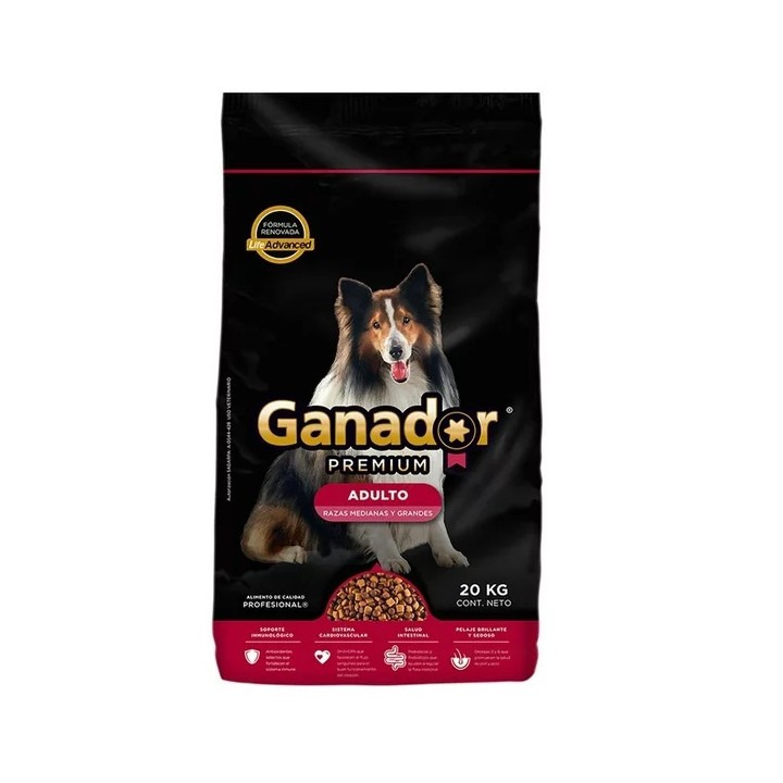 GANADOR PREMIUM ADULTO 20KG.