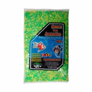 GRAVA NEON VERDE/AMARILLA BOLSA 2.2KG.