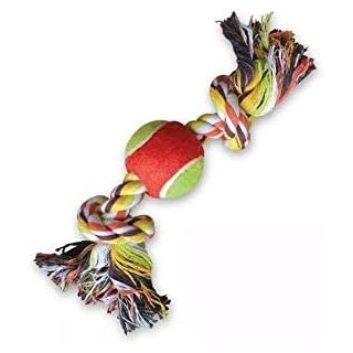 HUESO DE HILO C/PELOTA DOGGY 8 -10