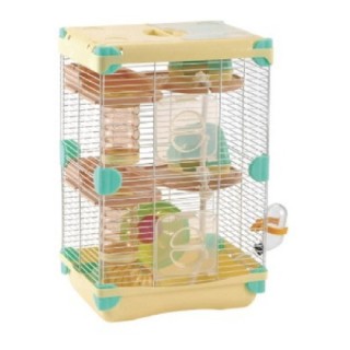 JAULA AMARILLA SUNNY HAMSTER (2 PISOS)