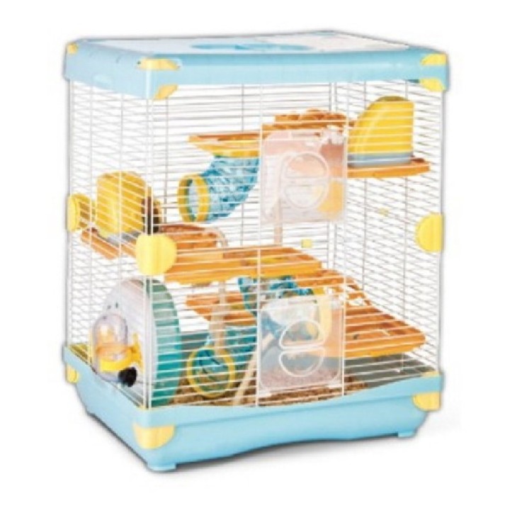 JAULA AZUL SUNNY HAMSTER LAND (3 PISOS)