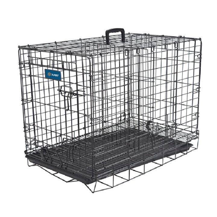 JAULA MET.IMP. DOGGY 62.5X44X48.5cm PUERTA VERTICAL