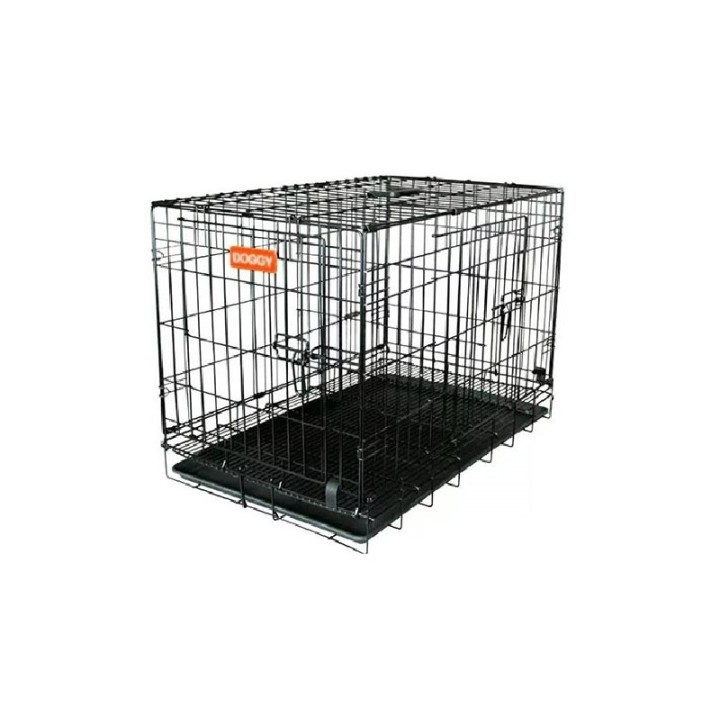 JAULA MET.IMP. DOGGY CHICA 46.5X31X35.8cm PUERTA VERTICAL