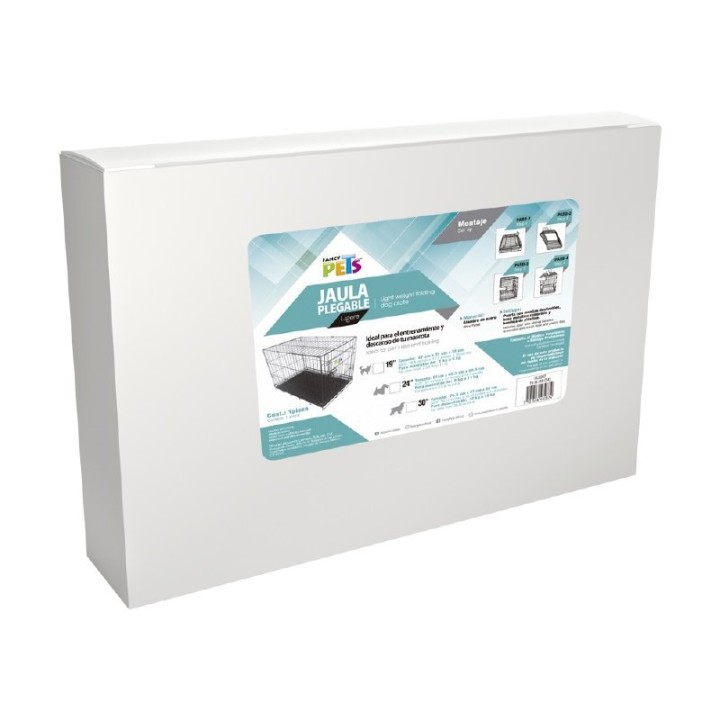 JAULA METALICA PLEGABLE 19 IN (48CM)1PTA