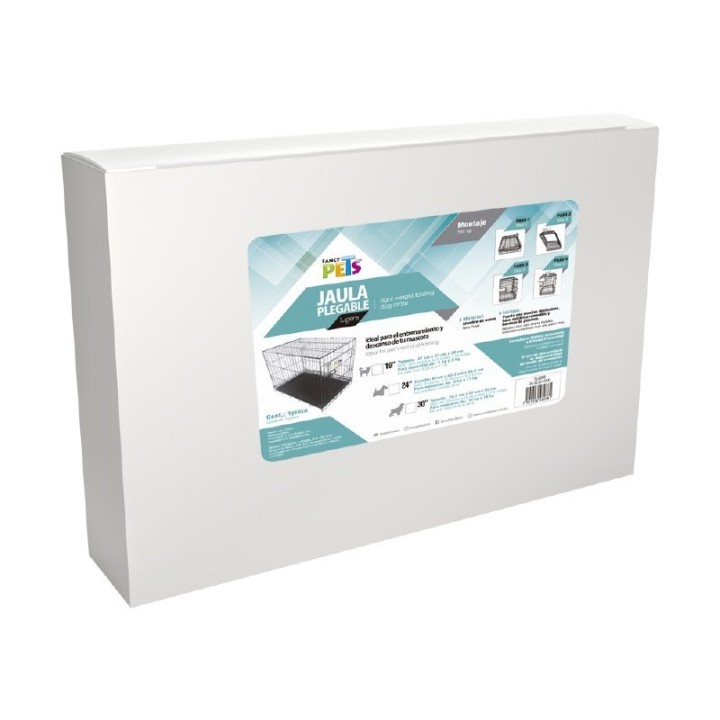 JAULA METALICA PLEGABLE 24 IN (61CM)1PTA
