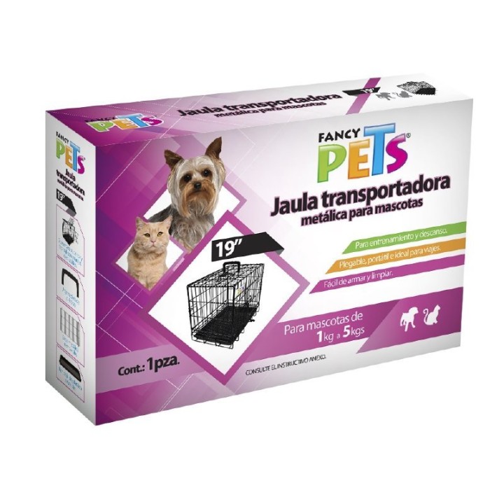 JAULA METALICA PLEGABLE P/MASC19