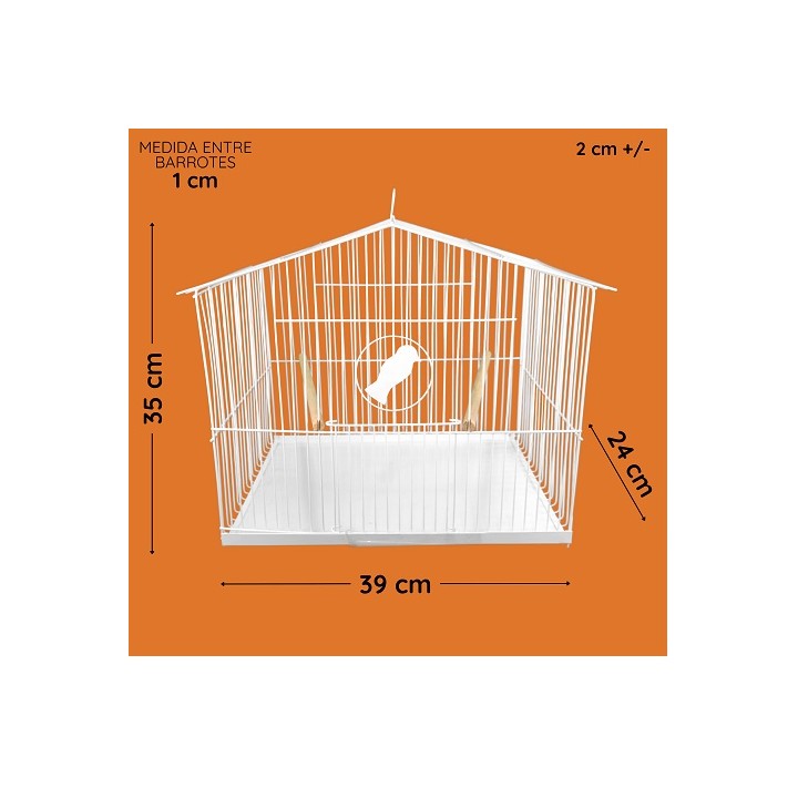 JAULA P/AVE CASITA No.2 1/2 (39X35X24CM)