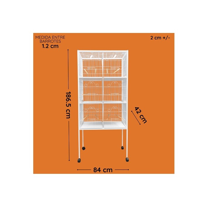 JAULA P/AVE CRIADORA 6 DEPARTAMENTOS