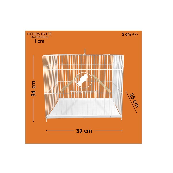 JAULA P/AVE CUADRADA No. 2 1/2 (39X34X25CM)