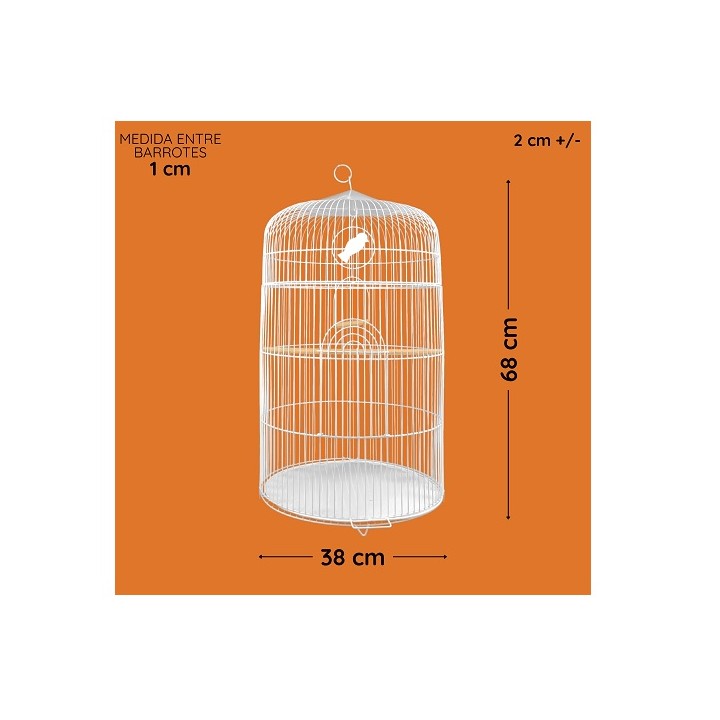 JAULA P/AVE PIOLIN GRANDE (38X68CM)