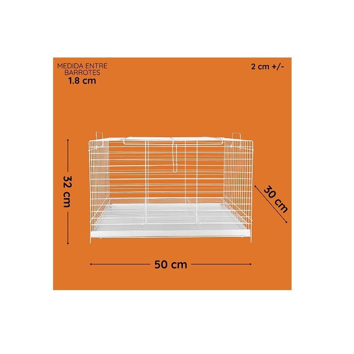 JAULA P/CONEJO HORNEADA NAL (50X30X30CM)