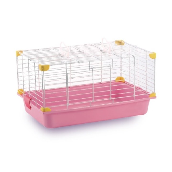 JAULA SUNNY PARA CONEJO (GRANDE) ROSA