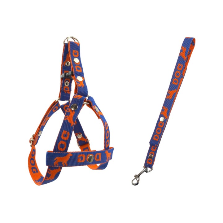 JUEGO DE CORREA Y PECHERA ARNES NYLON No 2 ECO MEDIANA