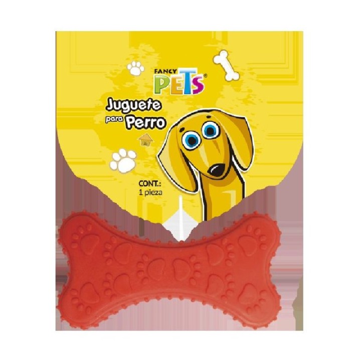 JUG DE CAUCHO HUESO C/HUELLAS F.P.