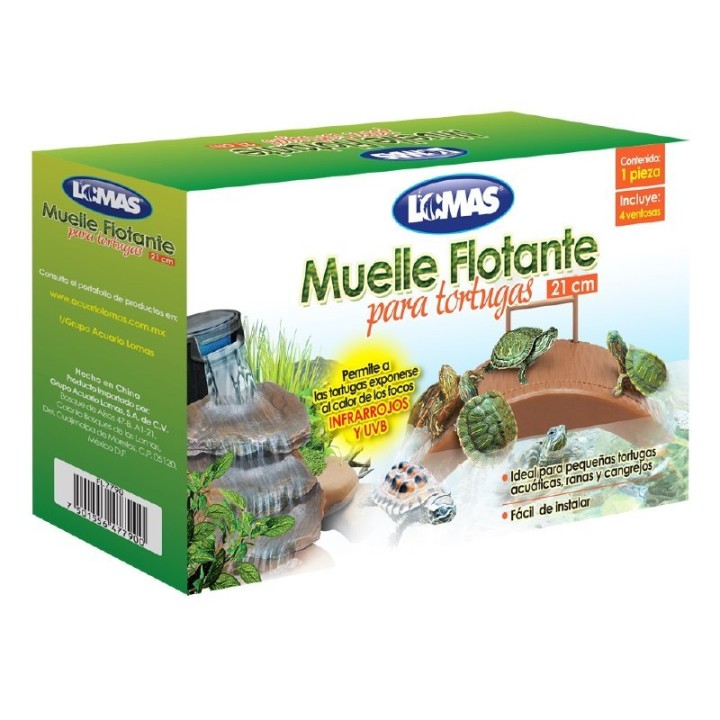 MUELLE FLOTANTE P/TORTUGAS 21 CMS.