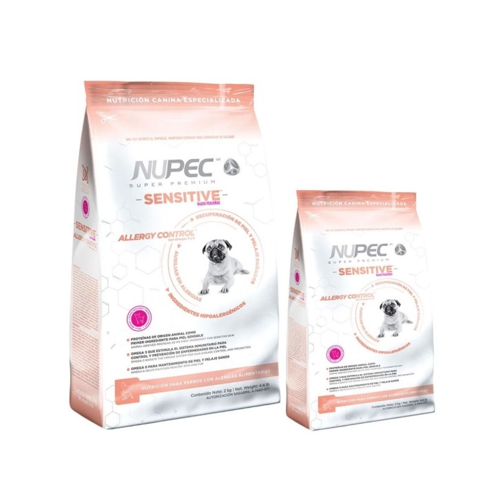 NUPEC SENSITIVE SKIN RAZA PEQUEÑA 2 KGS.