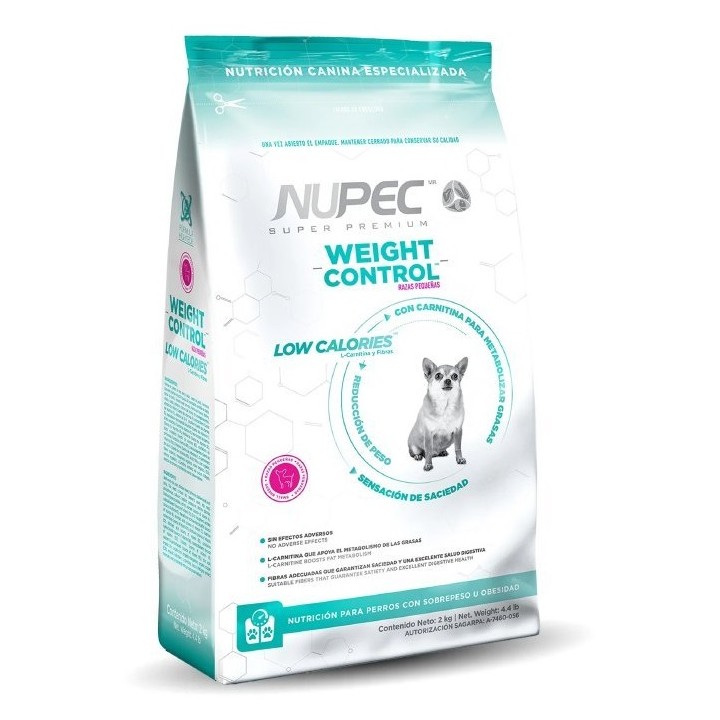 NUPEC WEIGHT CONTROL RAZA PEQUEÑA 2 KGS.