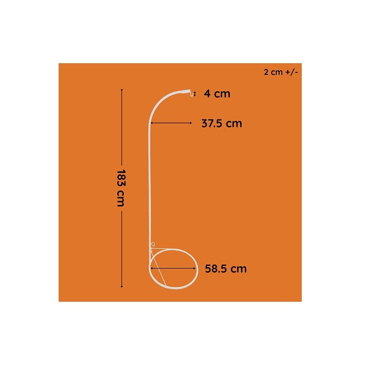 PEDESTAL PARA JAULA PIOLIN (58.5X183CM)