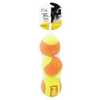 PELOTAS DE TENIS BICOLOR C/3 PZAS. MED