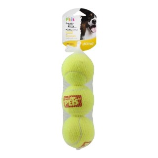 PELOTAS DE TENIS C/SQUEAKER C/3 PZAS.MED
