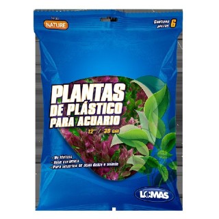 PLANTAS P/ACUARIO 12 30CMS C/6PZA