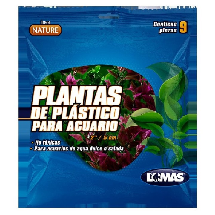 PLANTAS P/ACUARIO 2 (5 CMS.) 9 PZAS.