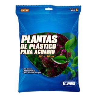 PLANTAS P/ACUARIO 20 50CM C/6 PZA