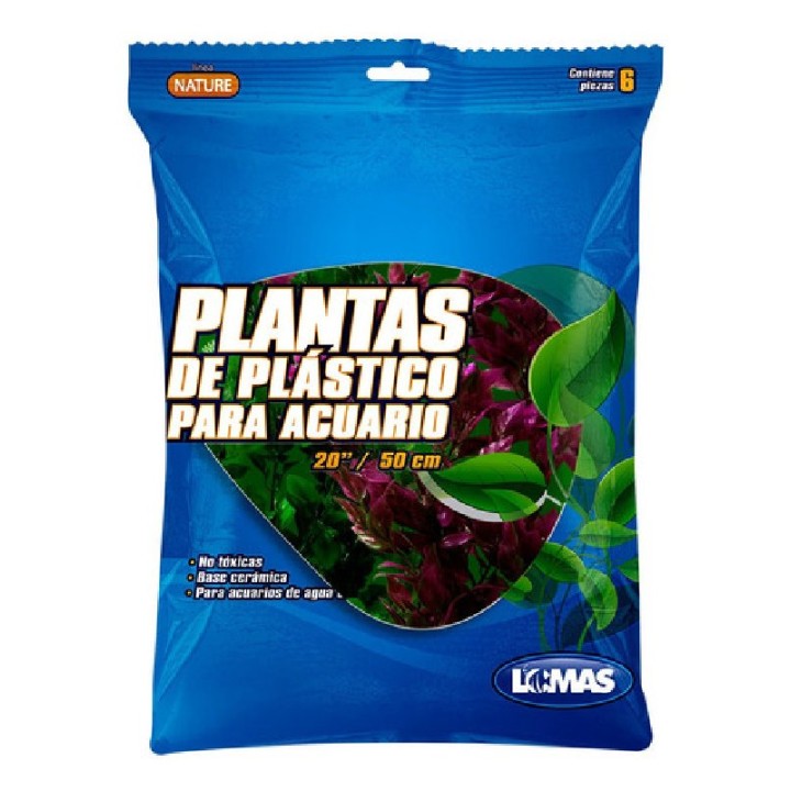PLANTAS P/ACUARIO 20 50CM C/6 PZA