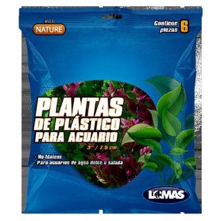PLANTAS P/ACUARIO 3 (7.5CMS) 6 PZAS