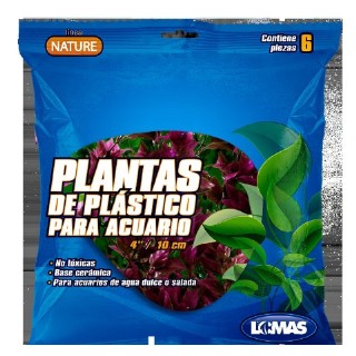 PLANTAS P/ACUARIO 4" 10CM C/6 PZA