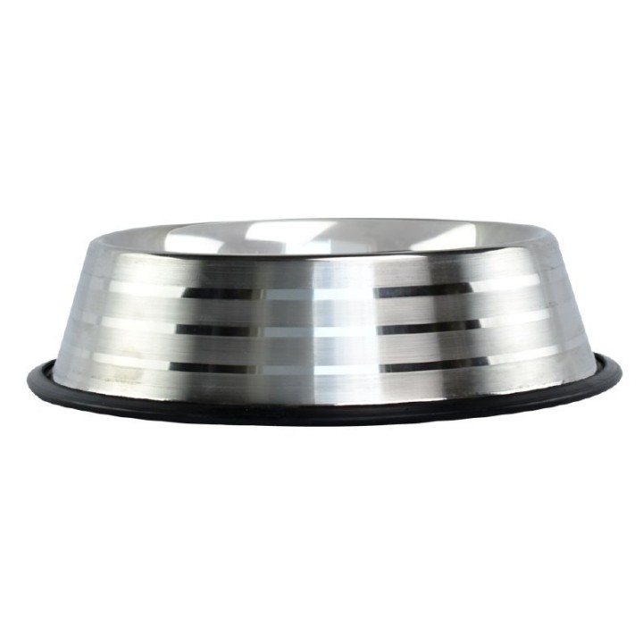 PLATO DE ACERO ESTRIADO 8 OZ.