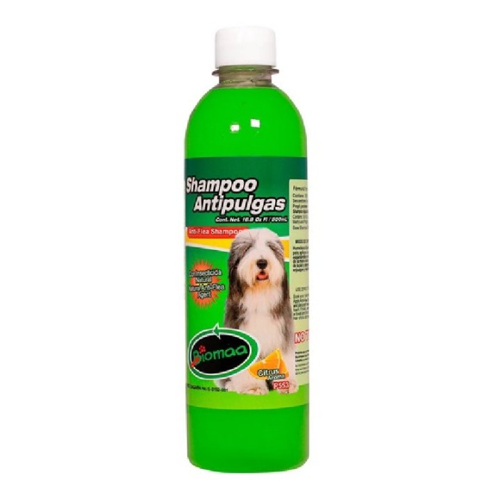 SHAMPOO ANTIPULGAS BIOMMA 500 ML.
