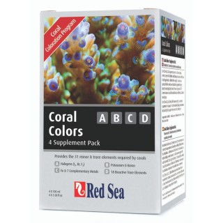 SUPLEMENTO RED SEA CORAL COLORS ABCD 4 X 100ML