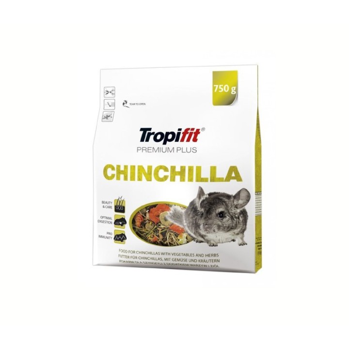 TROPIFIT PREMIUM PLUS CHINCHILLA 750GRS