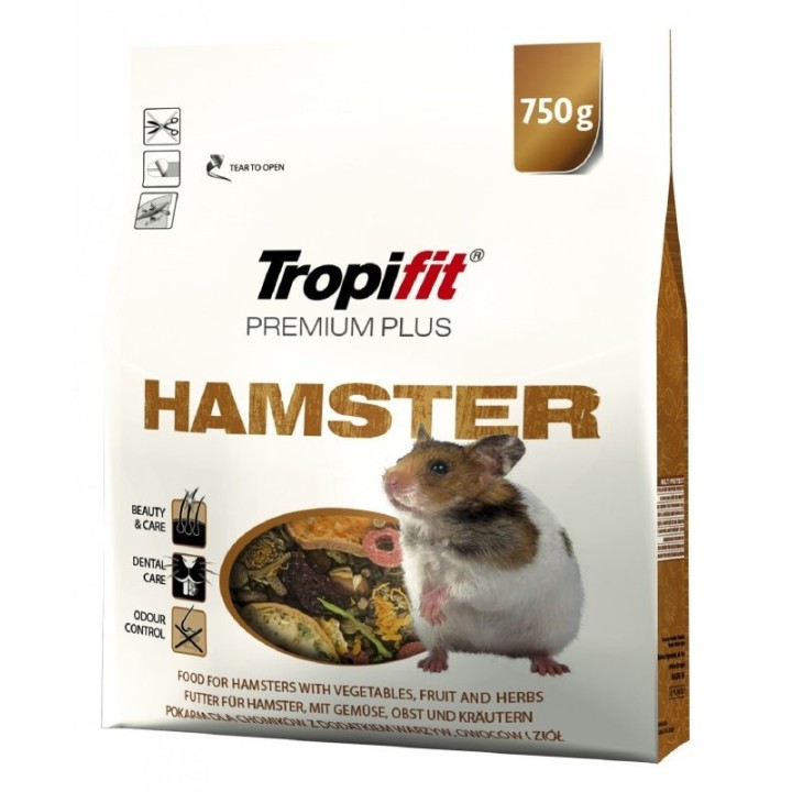 TROPIFIT PREMIUM PLUS HAMSTER 750GRS
