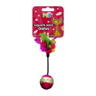 JUGUETE PELOTA C/PLUMAS